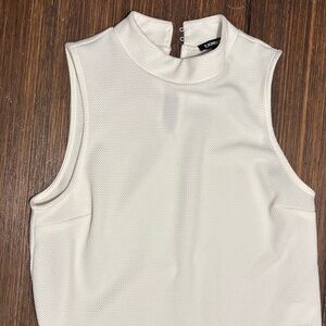 Mock Neck Sleeveless Top